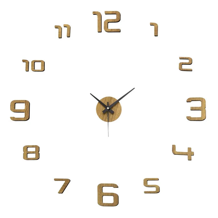 Reloj wall sticker eva-pp marrón