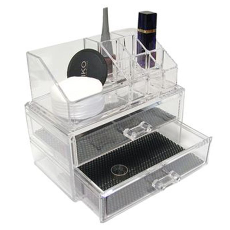 Organizador cosmetica multiple 2 cajones