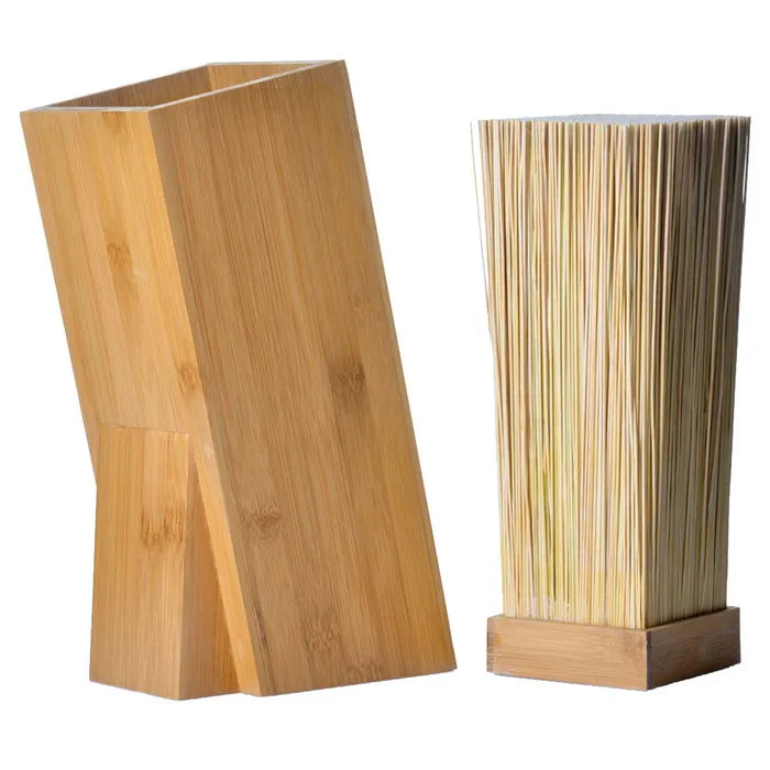 Soporte para cuchillos bambú 10 x 13 x 26,30 cm