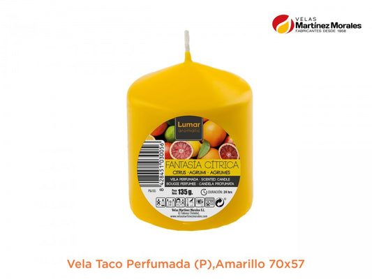 Vela taco perfumada fantasia 7x5,7 cm