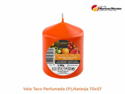 Vela taco perfumada tropical 7x5,7 cm