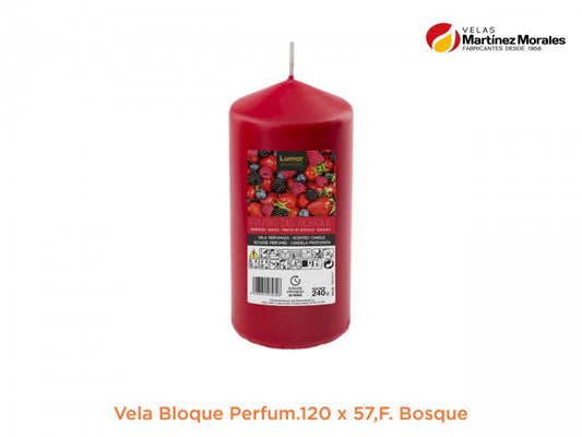 Vela bloque perfumada frutas del bosque 12x5,7 cm