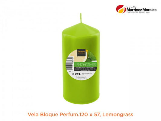 Vela bloque perfumado limon 12x5,7 cm