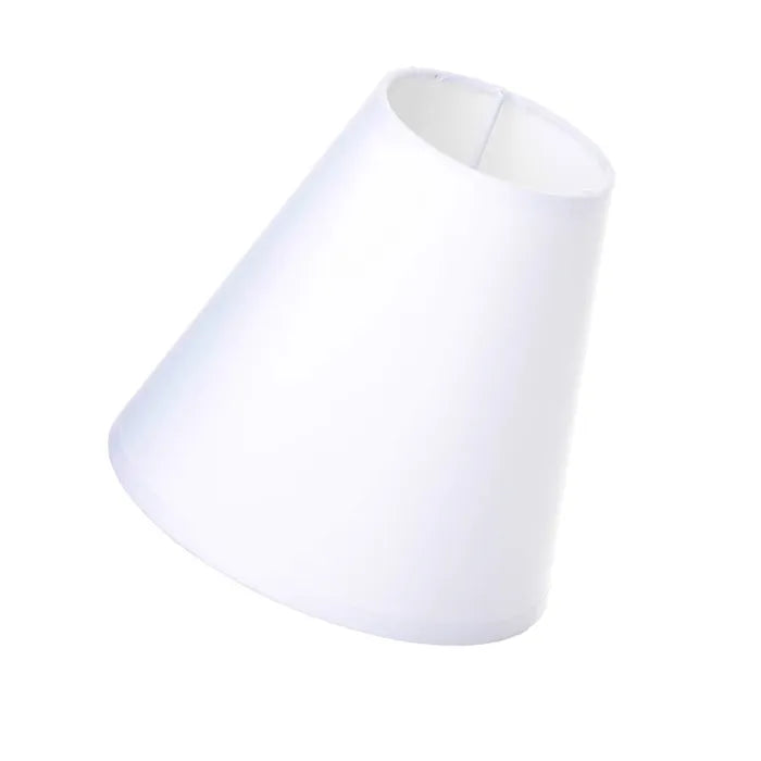 Pantalla lámpara poliéster-pp blanco 15,50 x 8 x 15 cm