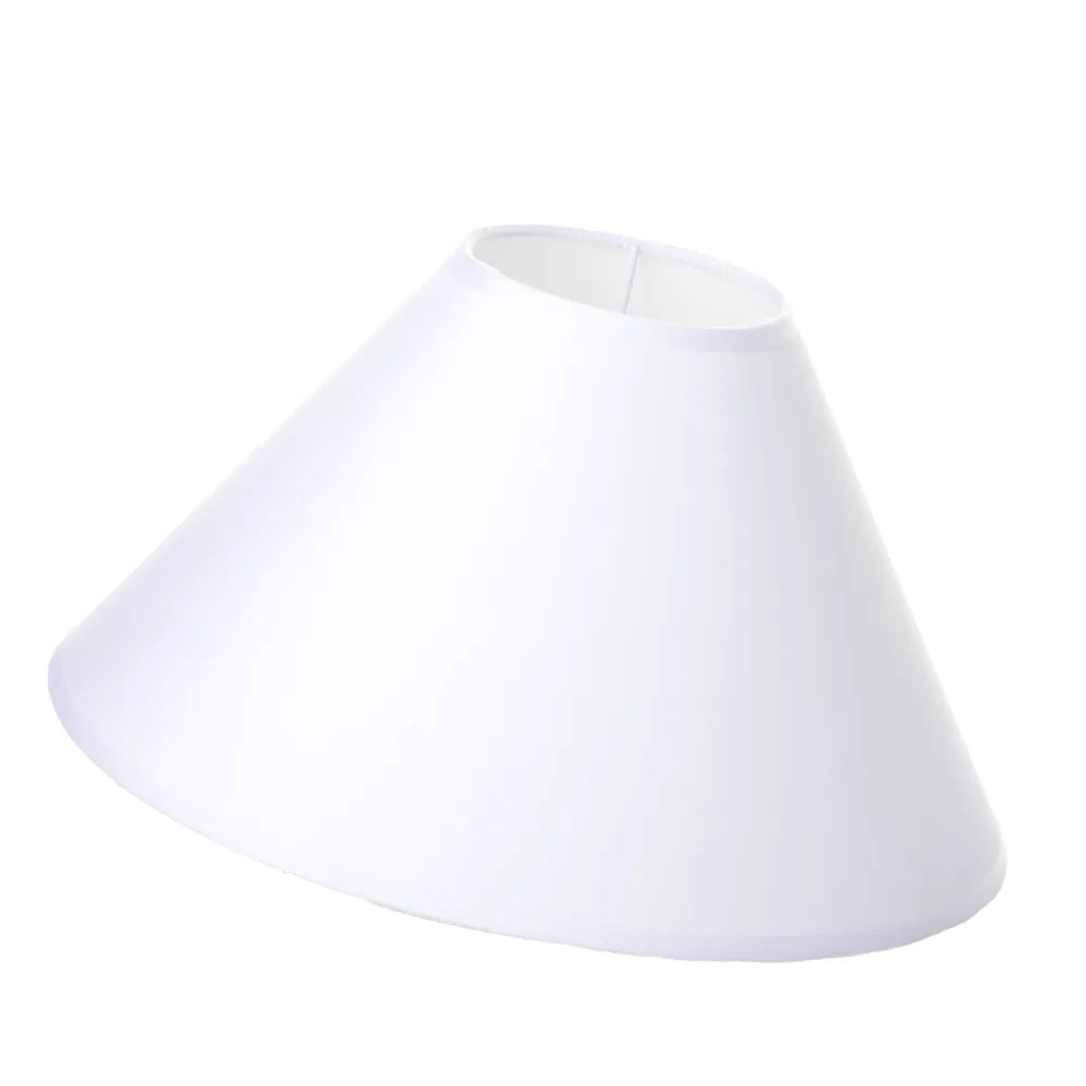 Pantalla lámpara poliéster-pp blanco 30 x 10 x 18,50 cm