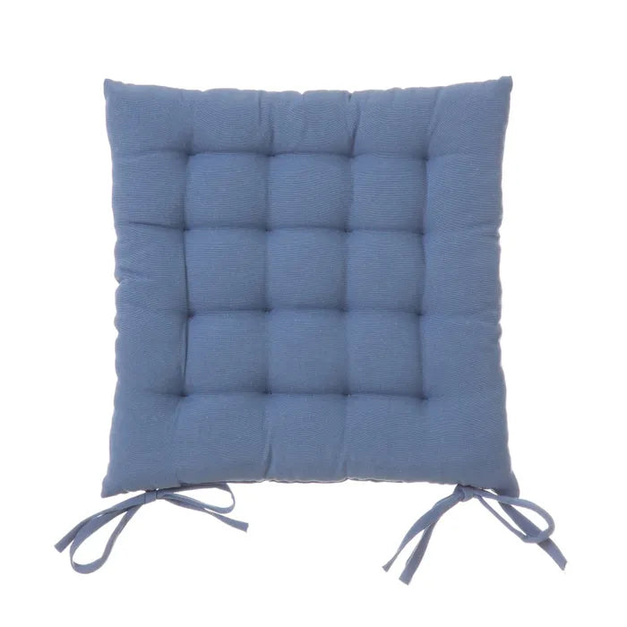Cojín silla loneta loving azul 38 x 7 x 38 cm