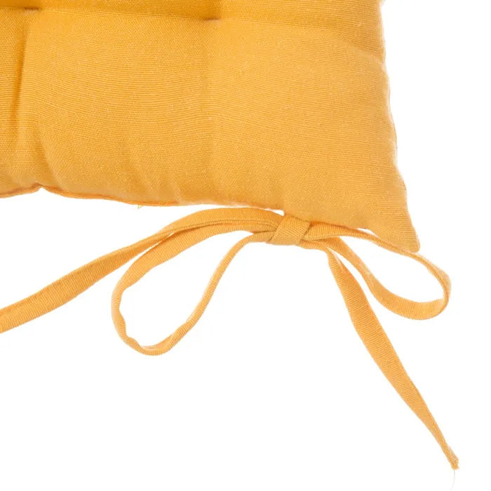 Cojín silla loneta loving amarillo 38 x 7 x 38 cm