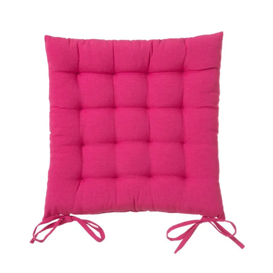 Cojín silla loneta fucsia loving  38 x 7 x 38 cm