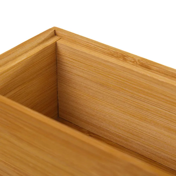 Organizador rectangular bambú 30,50 x 7,50 x 6,50 cm