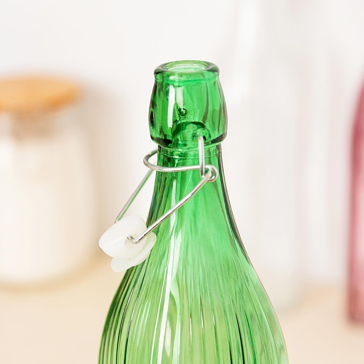 Botella con tapon vidrio