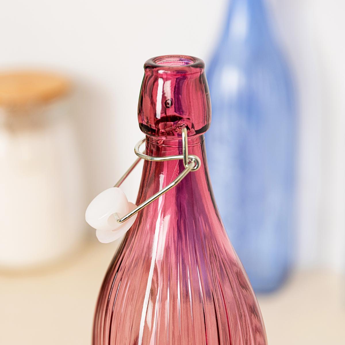 Botella con tapon vidrio