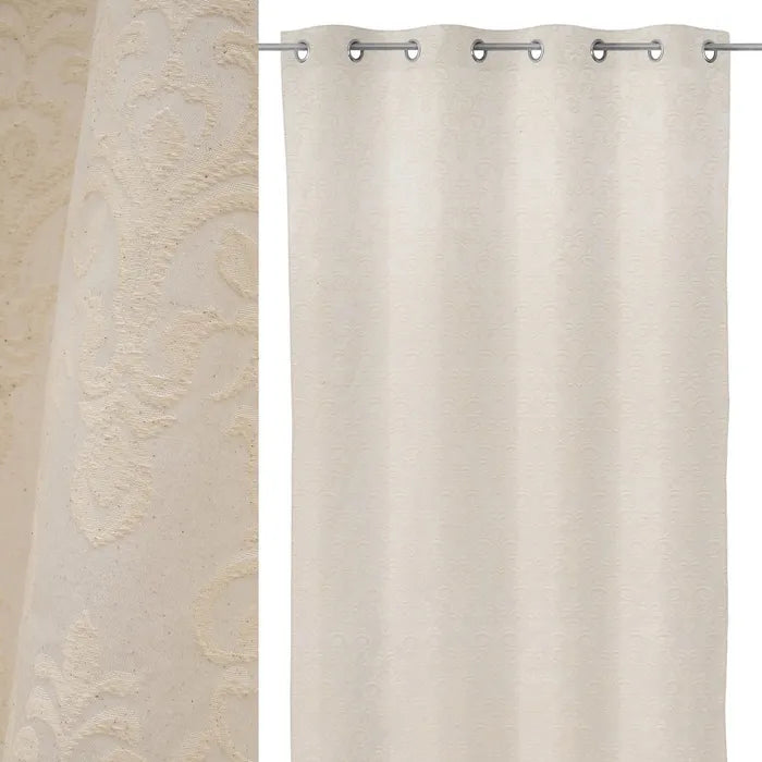 Cortina jaquard lis iv natural 135 x 260 cm