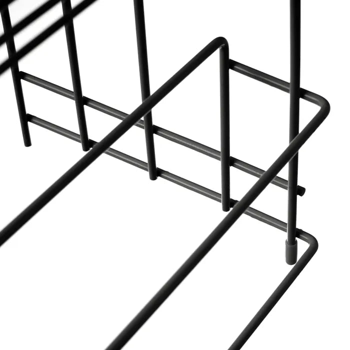 Organizador utensilios metal negro 26,50 x 19 x 21,50 cm