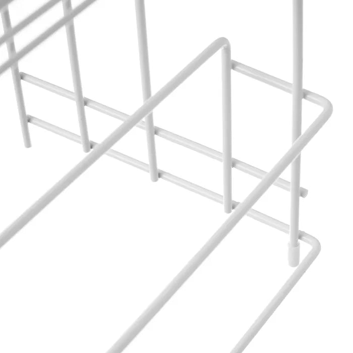 Organizador utensilios metal blanco 26,50 x 19 x 21,50 cm