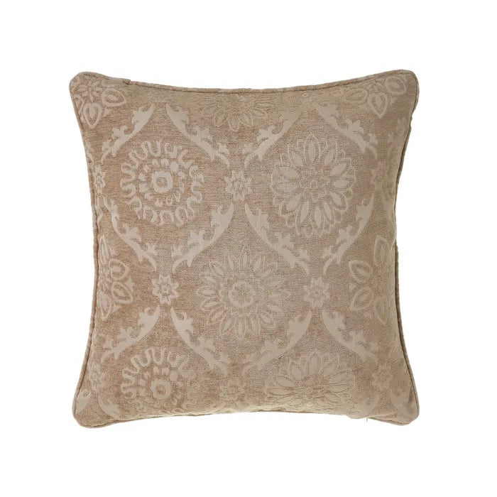 Cojín jacquard damasco keltic beige 45 x 45 cm