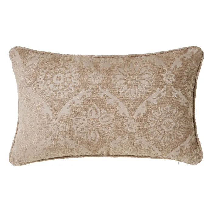 Cojín jacquard damasco keltic beige 50 x 33 cm