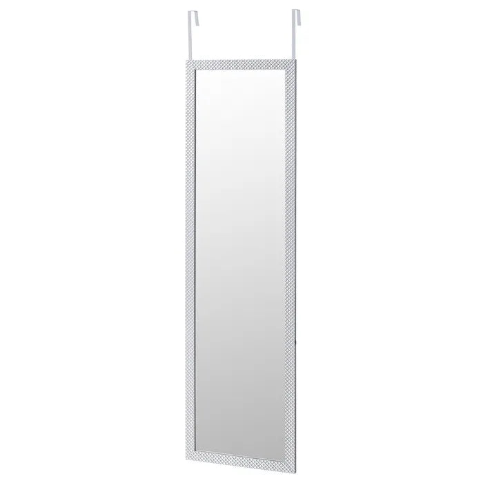 Espejo puerta plástico textura plata 35 x 1,50 x 125 cm