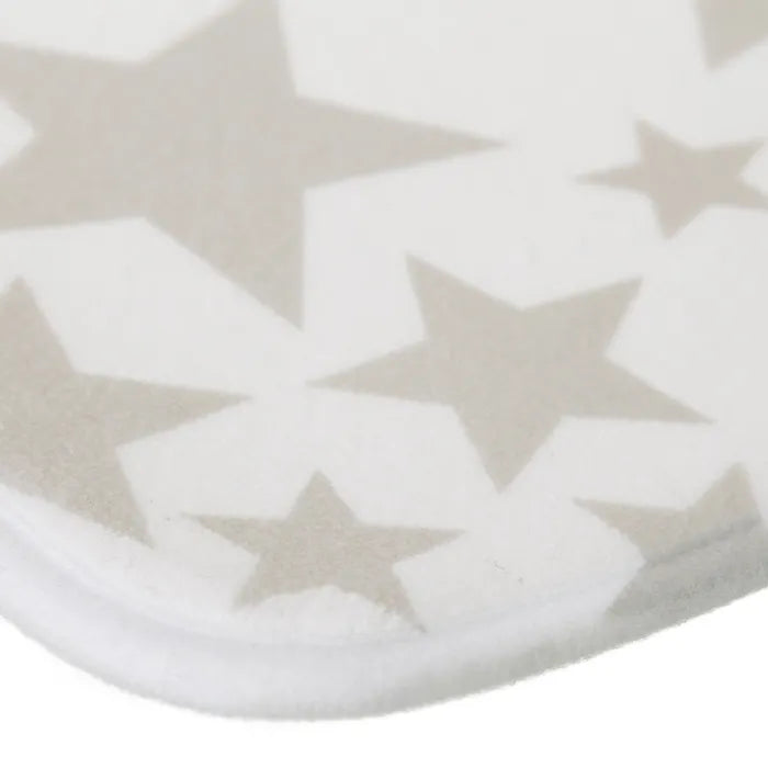 Alfombra baño stars microfibra beige 70 x 45 x 0,50 cm