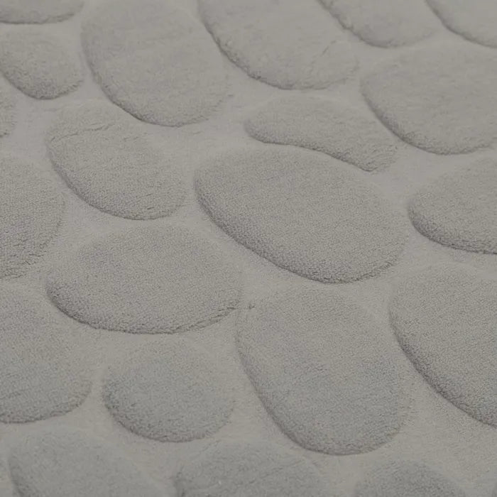 Alfombra baño mat stones gris 60 x 40 cm