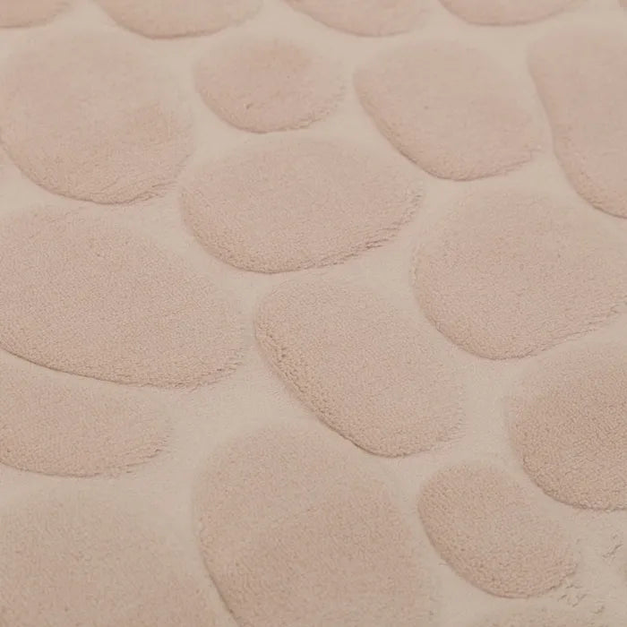 Alfombra baño mat stones beige 60 x 40 cm