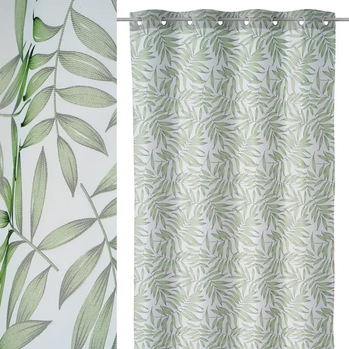 Visillo voile impreso dypsis verde 140 x 260 cm