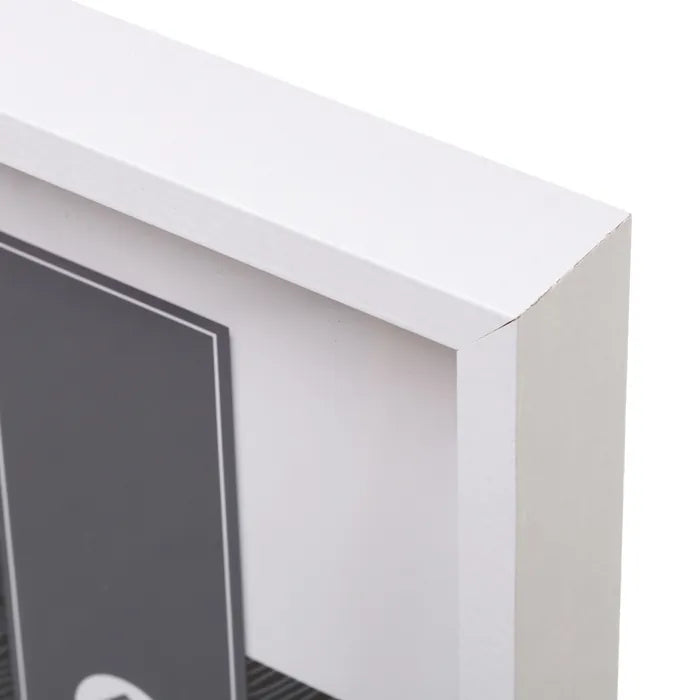 Portafotos 10x15 mdf-cristal blanco 11,60 x 3,50 x 16,60 cm