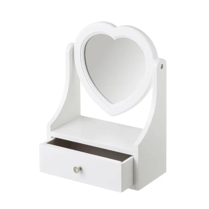 Joyero mdf blanco 18 x 9 x 25 cm