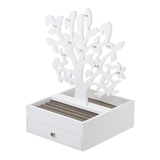 Joyero mdf blanco 30 x 24 x 38 cm