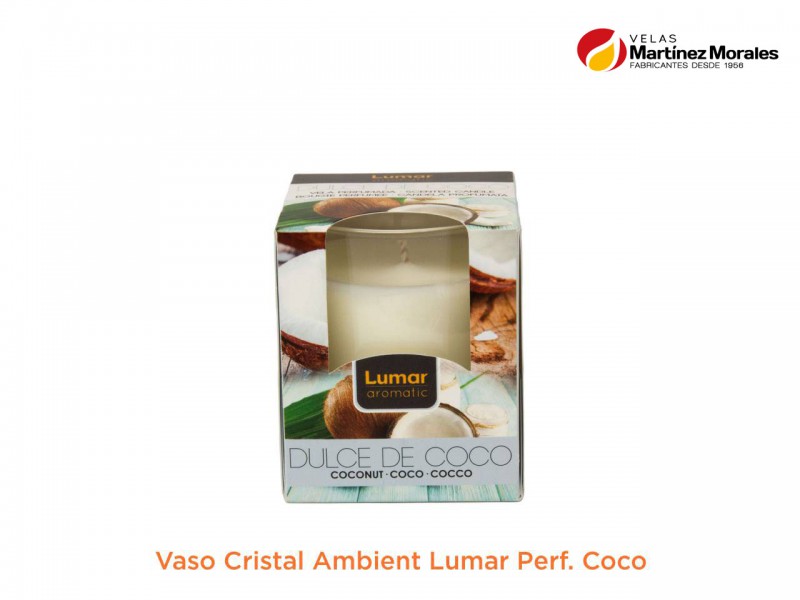 Vaso cristal lumar aromatic perf. Coco