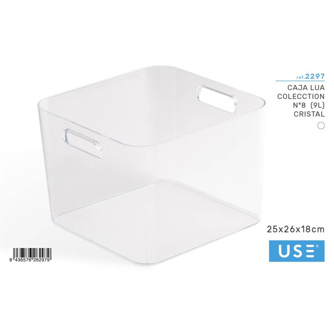 Caja lua collection nº8 transparente (9.5l)