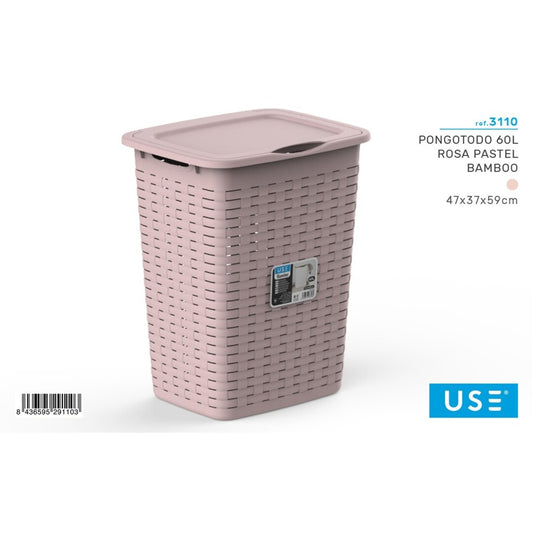 Pongotodo 60l rosa pastel bamboo