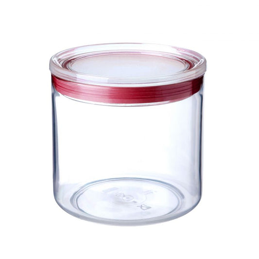 Bote cocina 1l transp-rojo