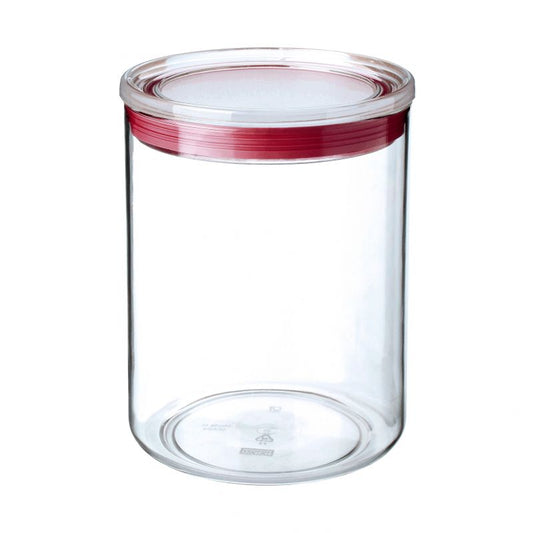 Bote cocina 1,5 l transp-rojo