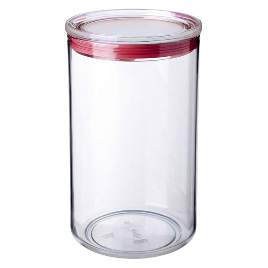 Bote cocina 2l transp-rojo