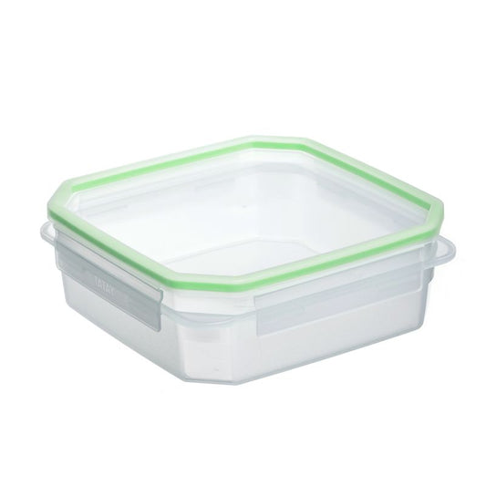 Contenedor alim. Clip safe 1,3l transp-verde