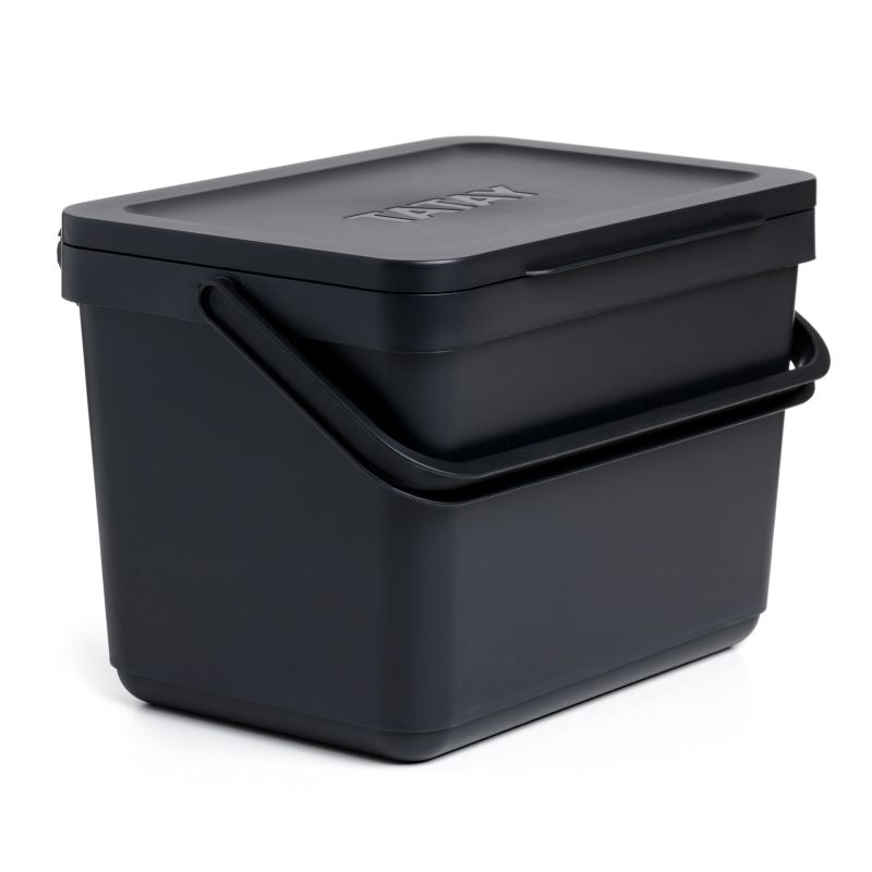 Cubo orgánico 6l smart sin soporte negro