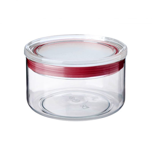 Bote cocina 0,5 l transp-rojo